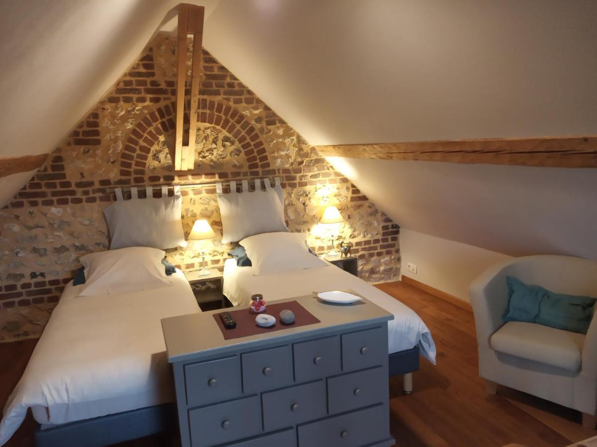 Eco-Gite La Chambre Du Vanneur Mentheville Exteriör bild